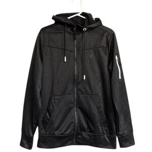 NEW MENS Spyder Athletic Full Zip Hoodie | Black